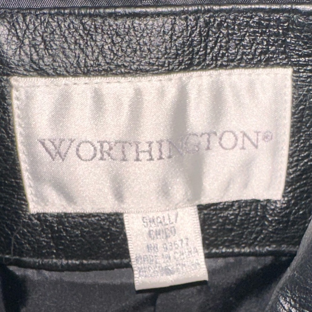 WORTHINGTON LEATHER COAT - Picture 3 of 3